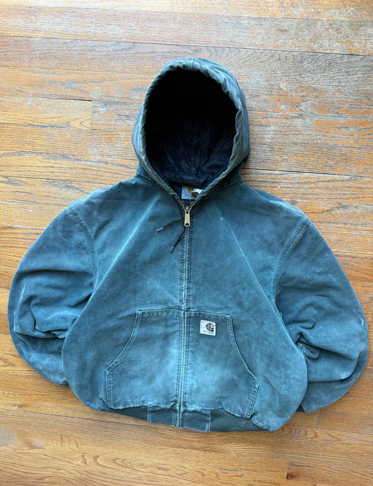 Faded Hunter Green Carhartt Active Jacket - Medium