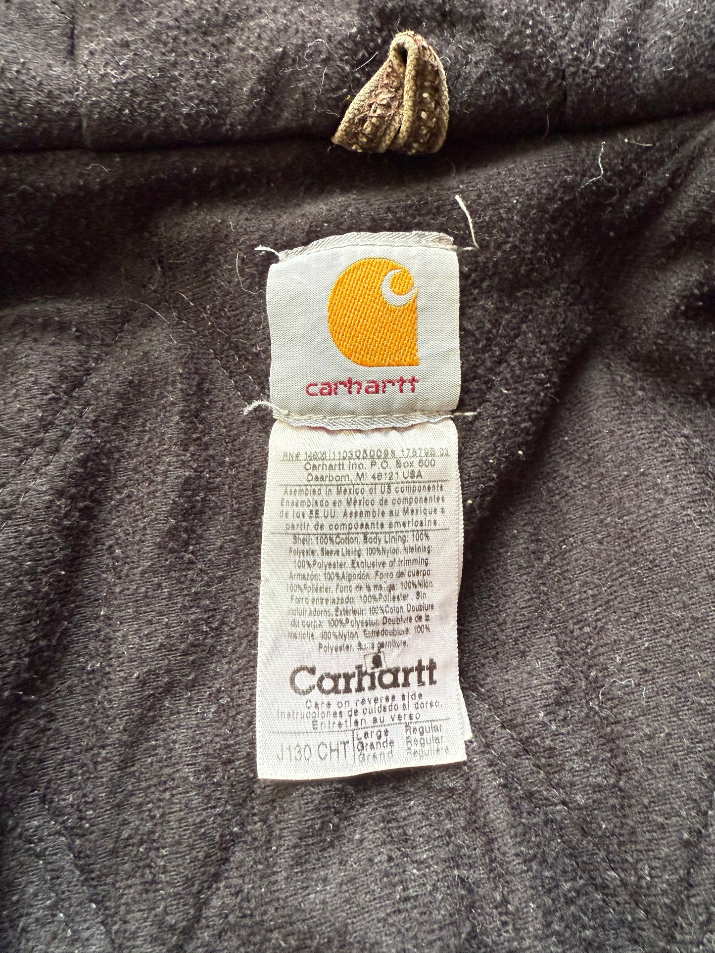 Faded Chestnut Brown Carhartt Active Jacket - Large