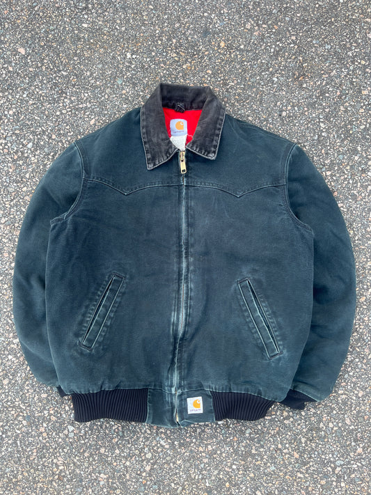 Faded Black Carhartt Santa Fe Jacket - Medium