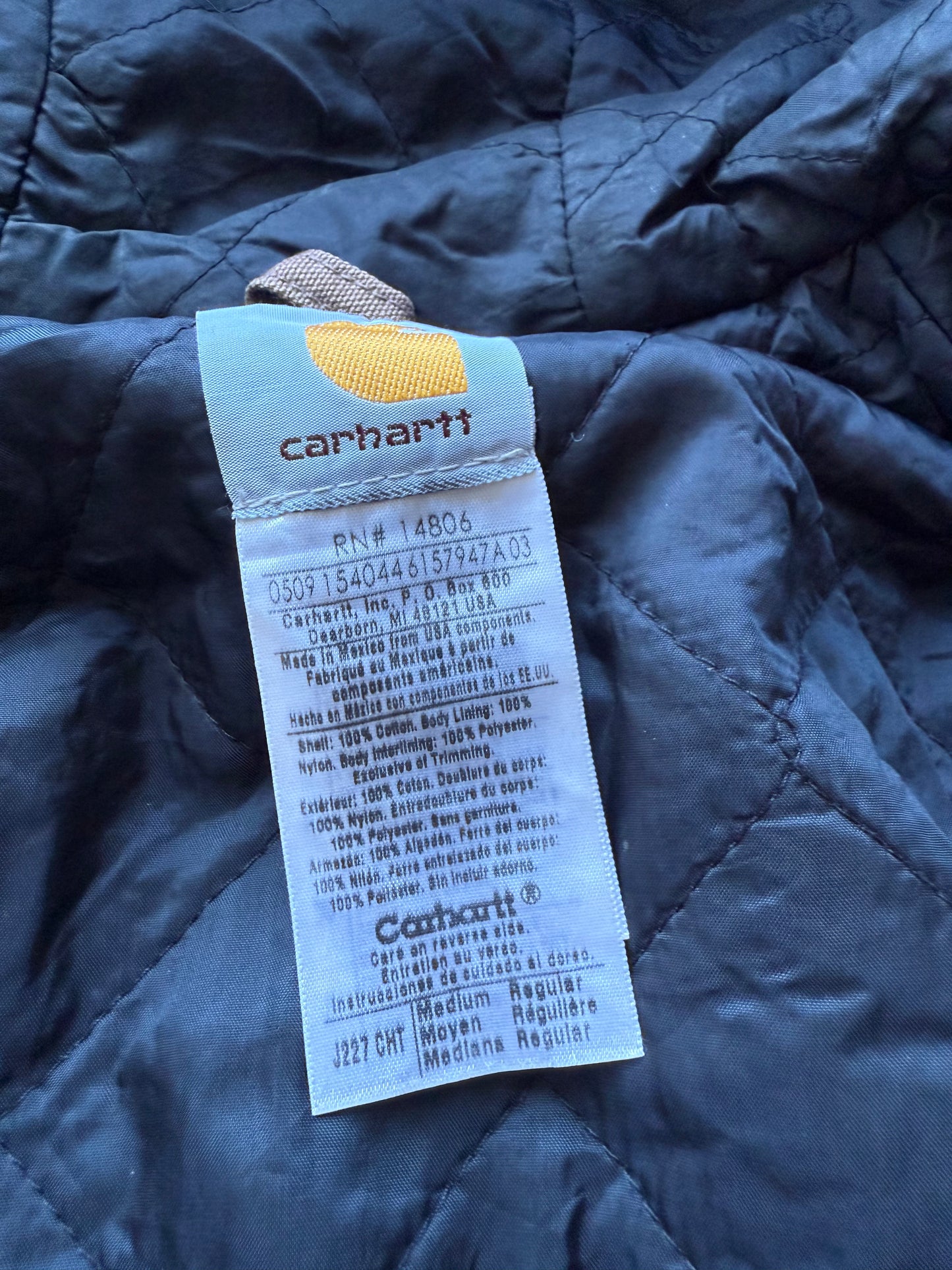 Faded Chestnut Brown Carhartt Active Jacket - Medium