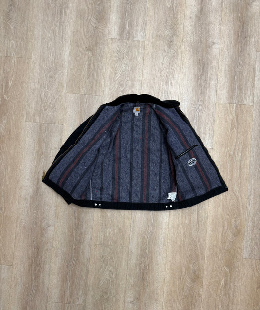 Faded Black Carhartt Detroit Jacket - Large