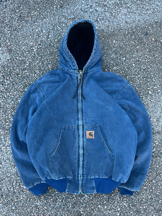Faded Sky Blu Carhartt Active Jacket - Boxy M-L
