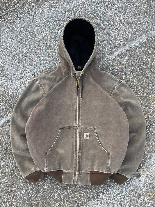Faded Chestnut Brown Carhartt Active Jacket - Medium