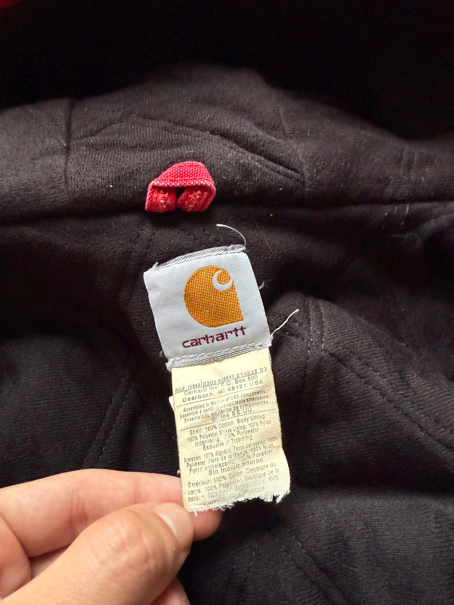 Faded Red Carhartt Active Jacket - 2XL