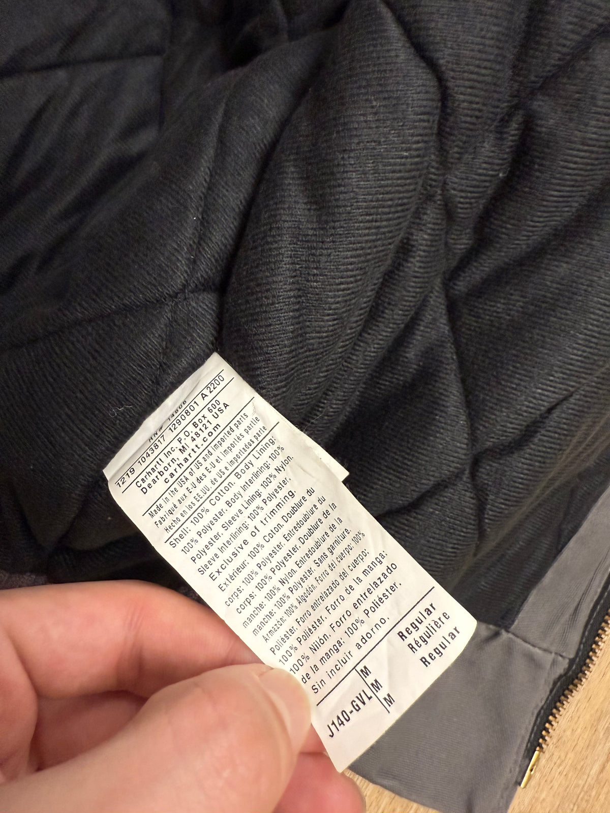 Faded Gravel Grey Carhartt Active Jacket - Medium