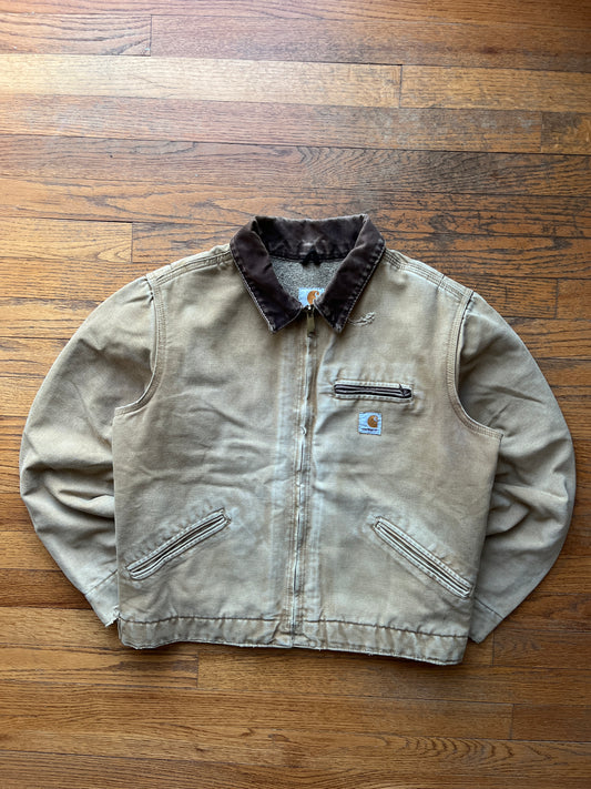 Faded Camel Brown Carhartt Detroit Jacket - Small