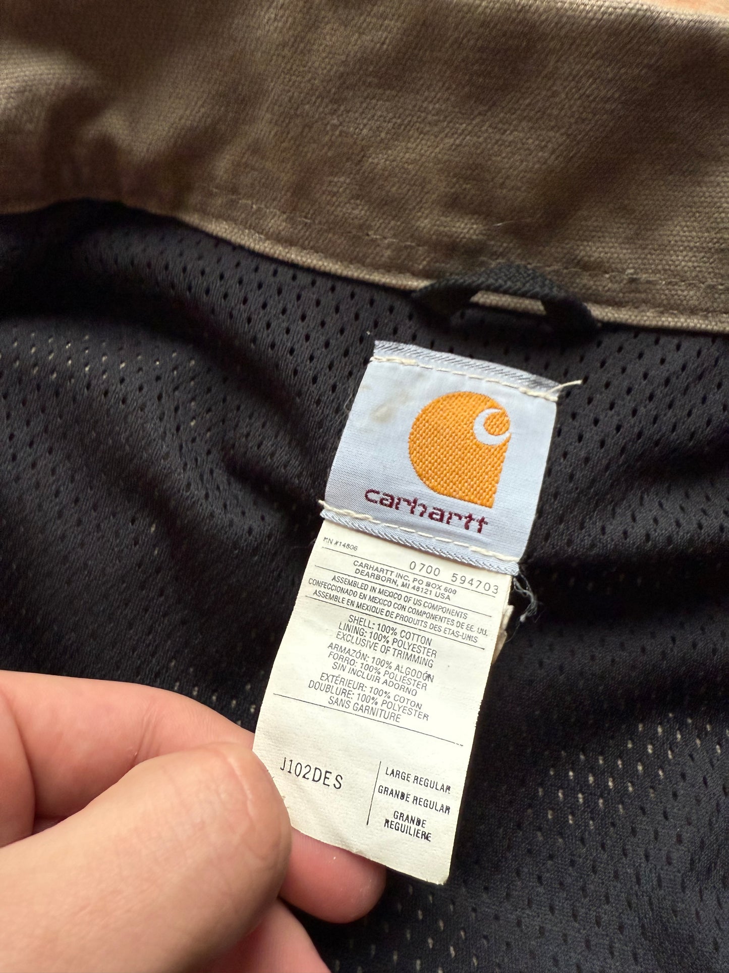 Faded Desert Sand Carhartt Santa Fe Jacket - Large