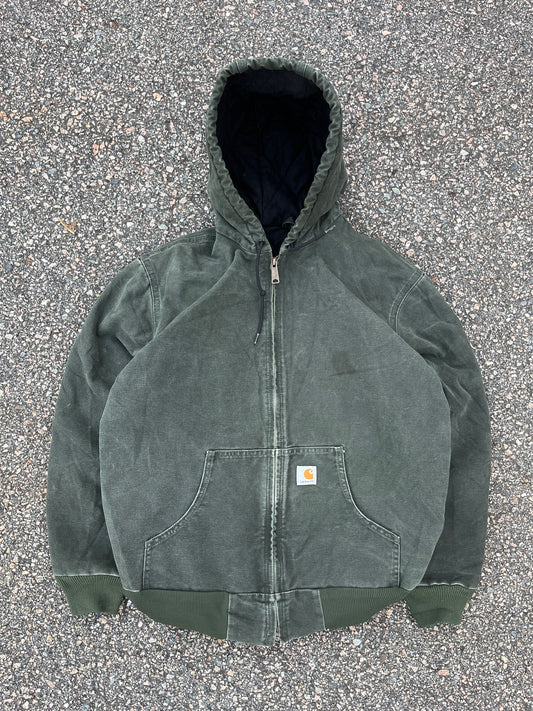 Faded Olive Green Carhartt Active Jacket - Medium