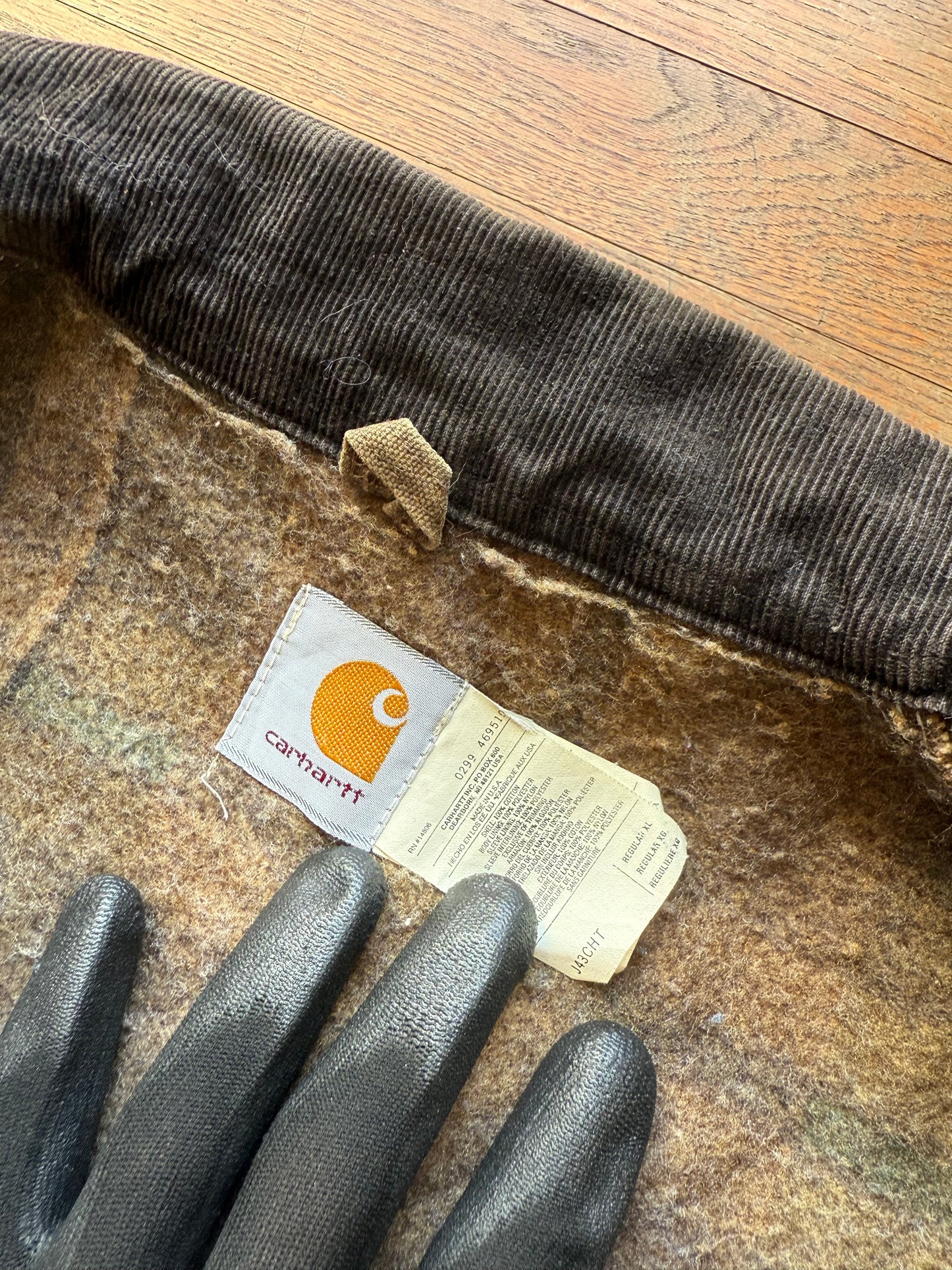 Faded Chestnut Brown Carhartt Detroit Jacket - XL