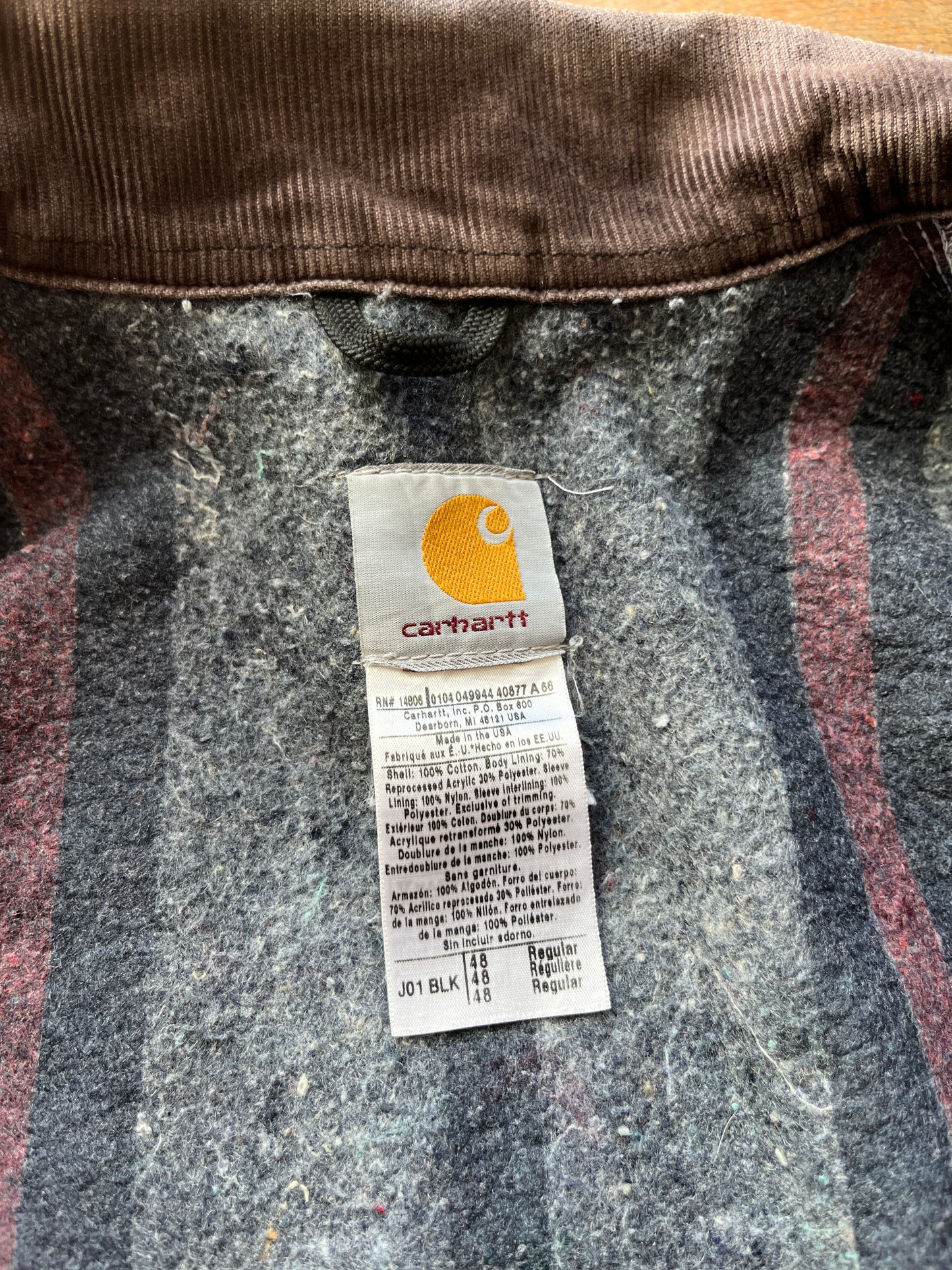 Faded Black Carhartt Detroit Jacket - Boxy L-XL