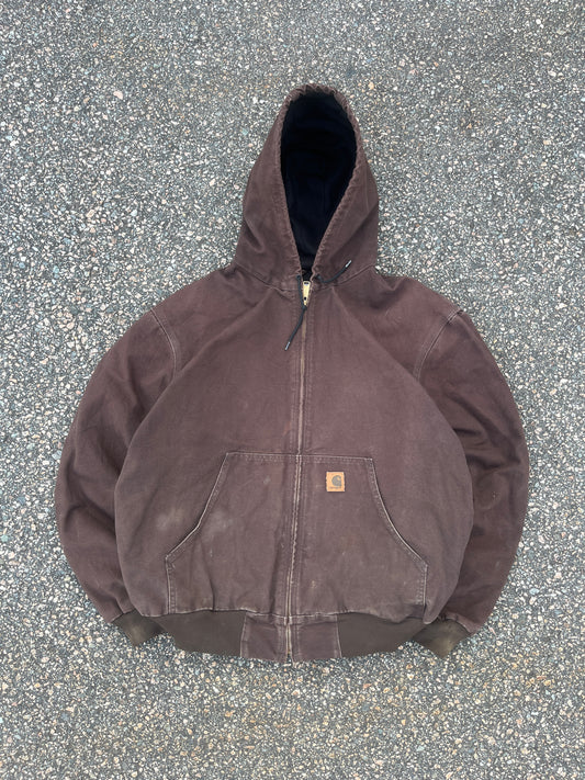 Faded Brown Carhartt Active Jacket - Boxy L-XL