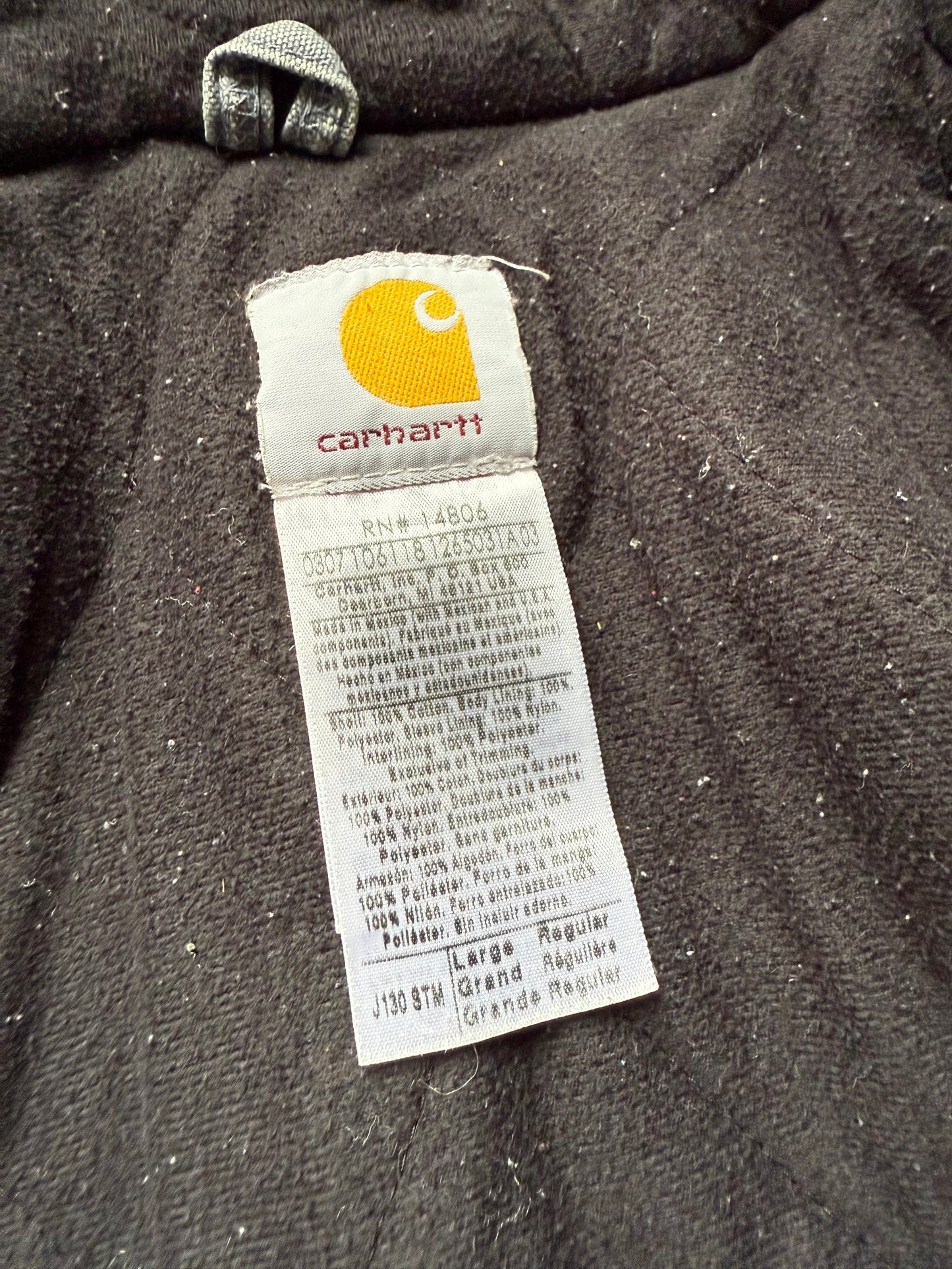 Faded Storm Blue Carhartt Active Jacket - Large