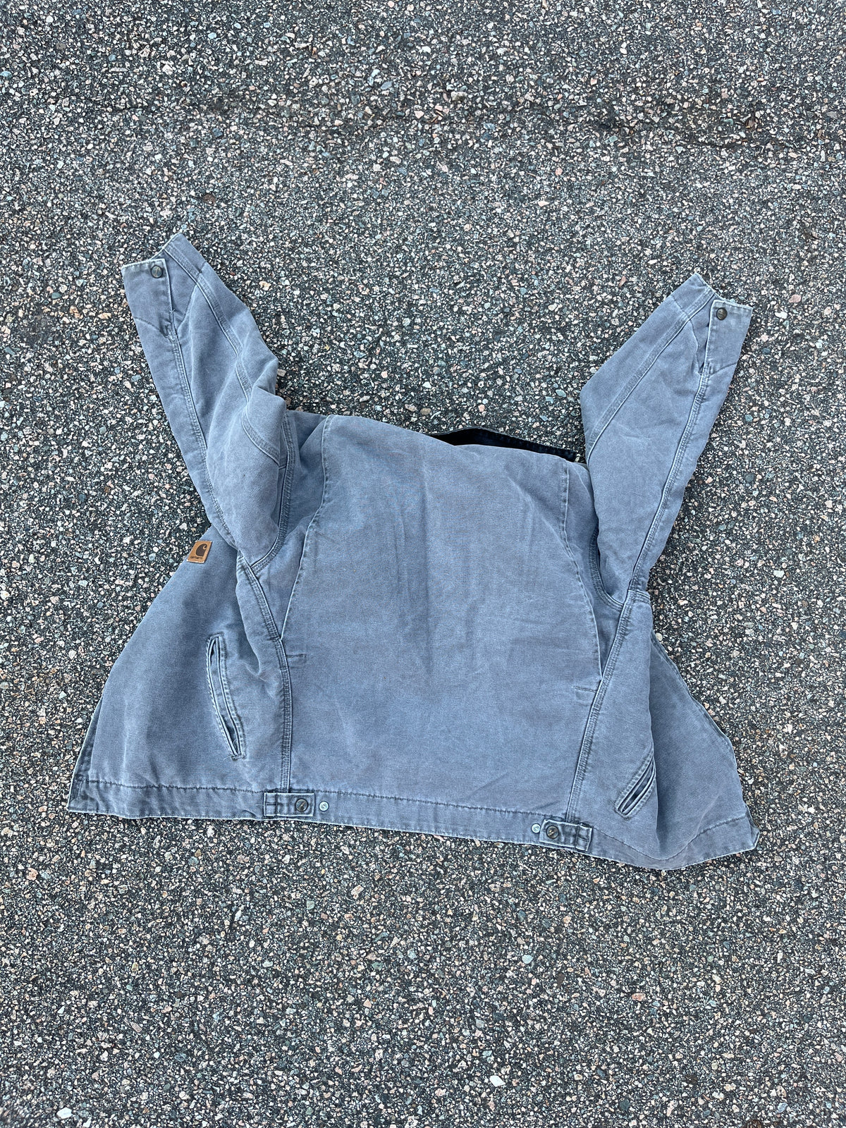 Faded Metal Grey Carhartt Detroit Jacket - Small