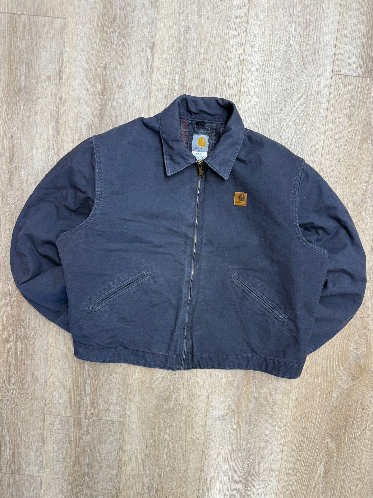 Faded Petrol Blue Carhartt Detroit Jacket - XL