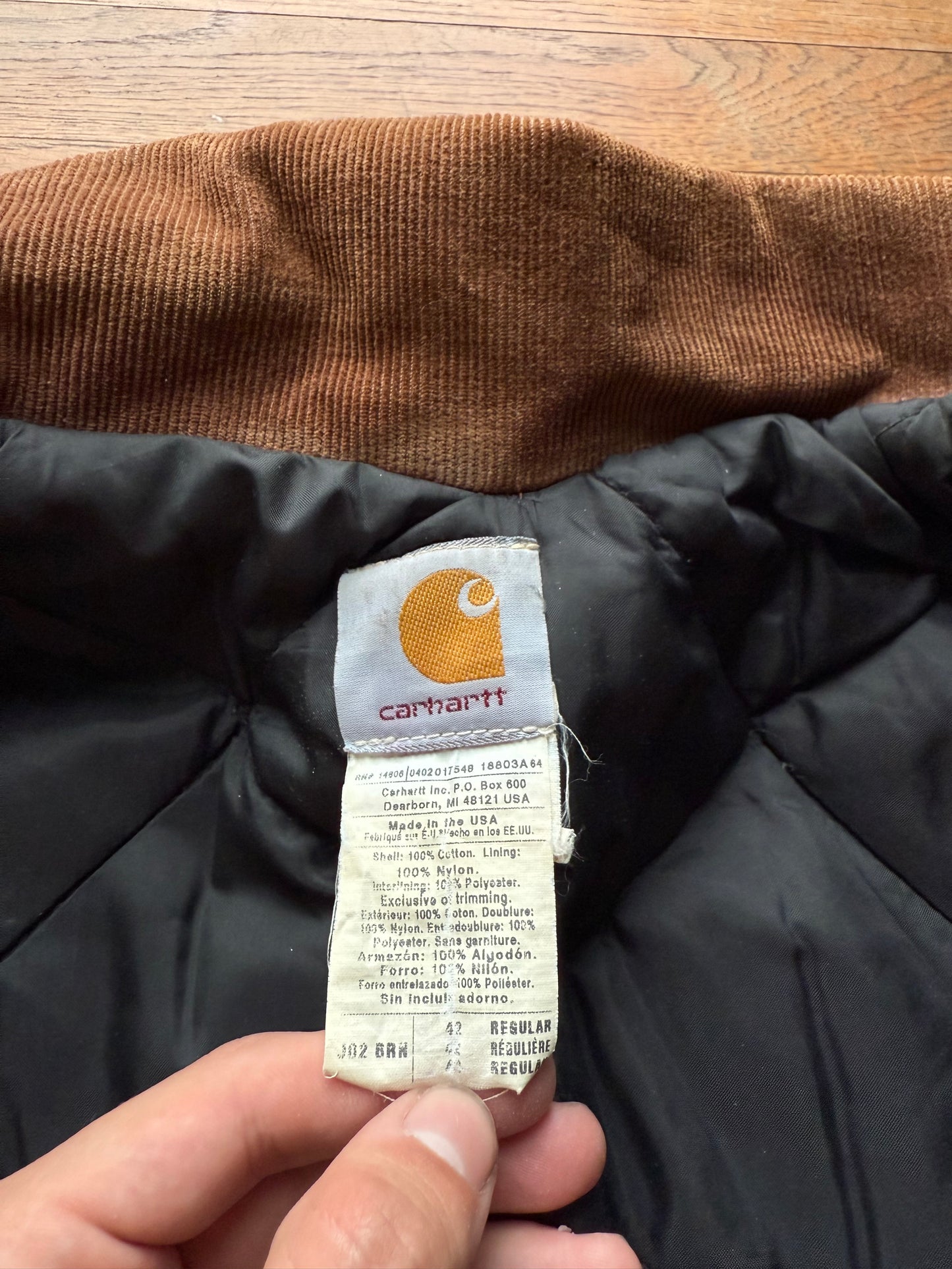 Faded Brown Carhartt Arctic Jacket - Medium