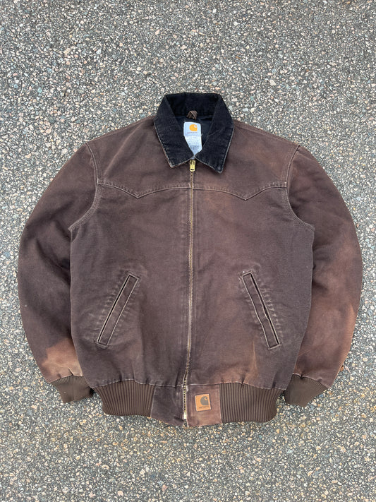 Faded Brown Carhartt Santa Fe Jacket - Medium