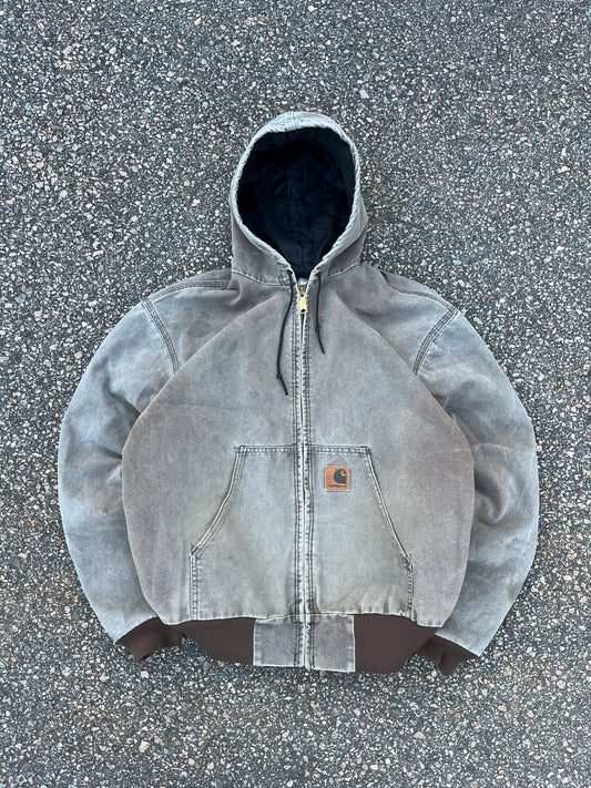 Faded Chestnut Brown Carhartt Active Jacket - Boxy Medium