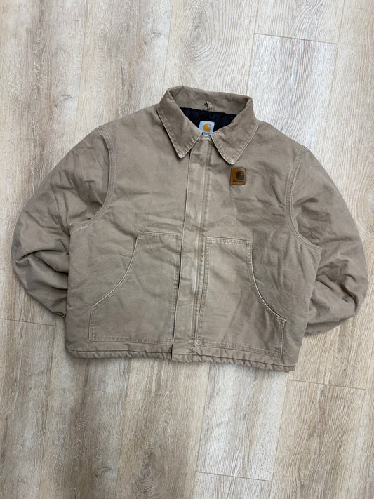 Faded Beige Carhartt Arctic Jacket - Large