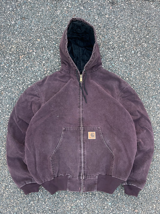 Faded Burgundy Carhartt Active Jacket - Boxy L-XL
