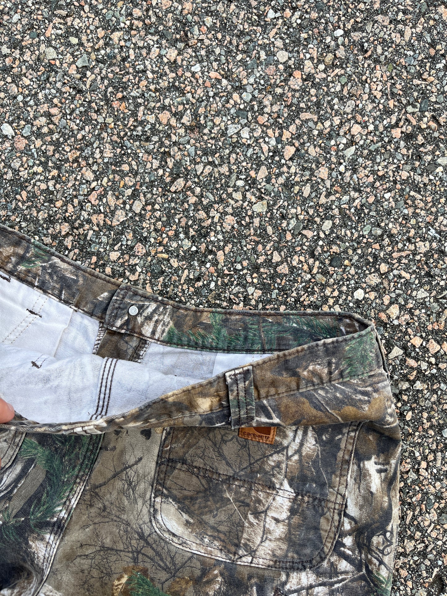褪色 Realtree Carhartt 木匠裤 - 34 x 30