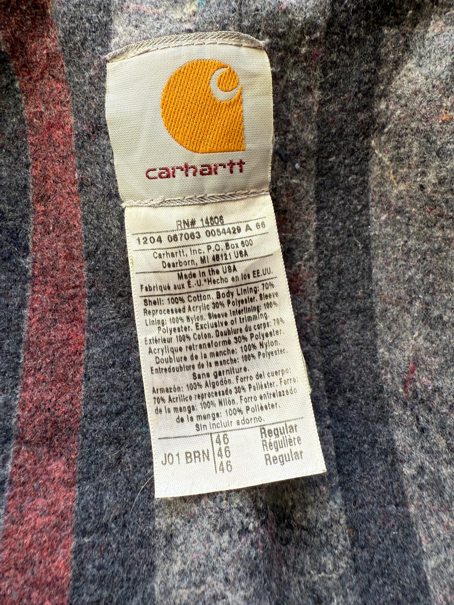 Faded Brown Carhartt Detroit Jacket - Boxy M-L