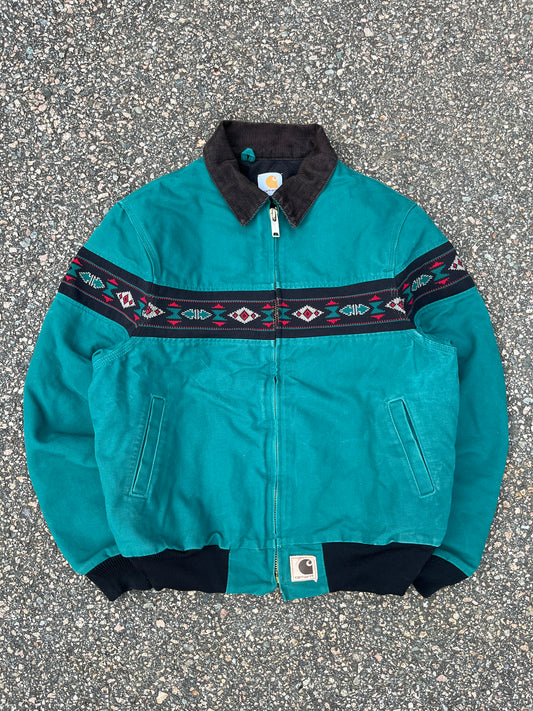 フェードアクア サウスウェスト アズテック カーハート サンタフェ ジャケット - ミディアム