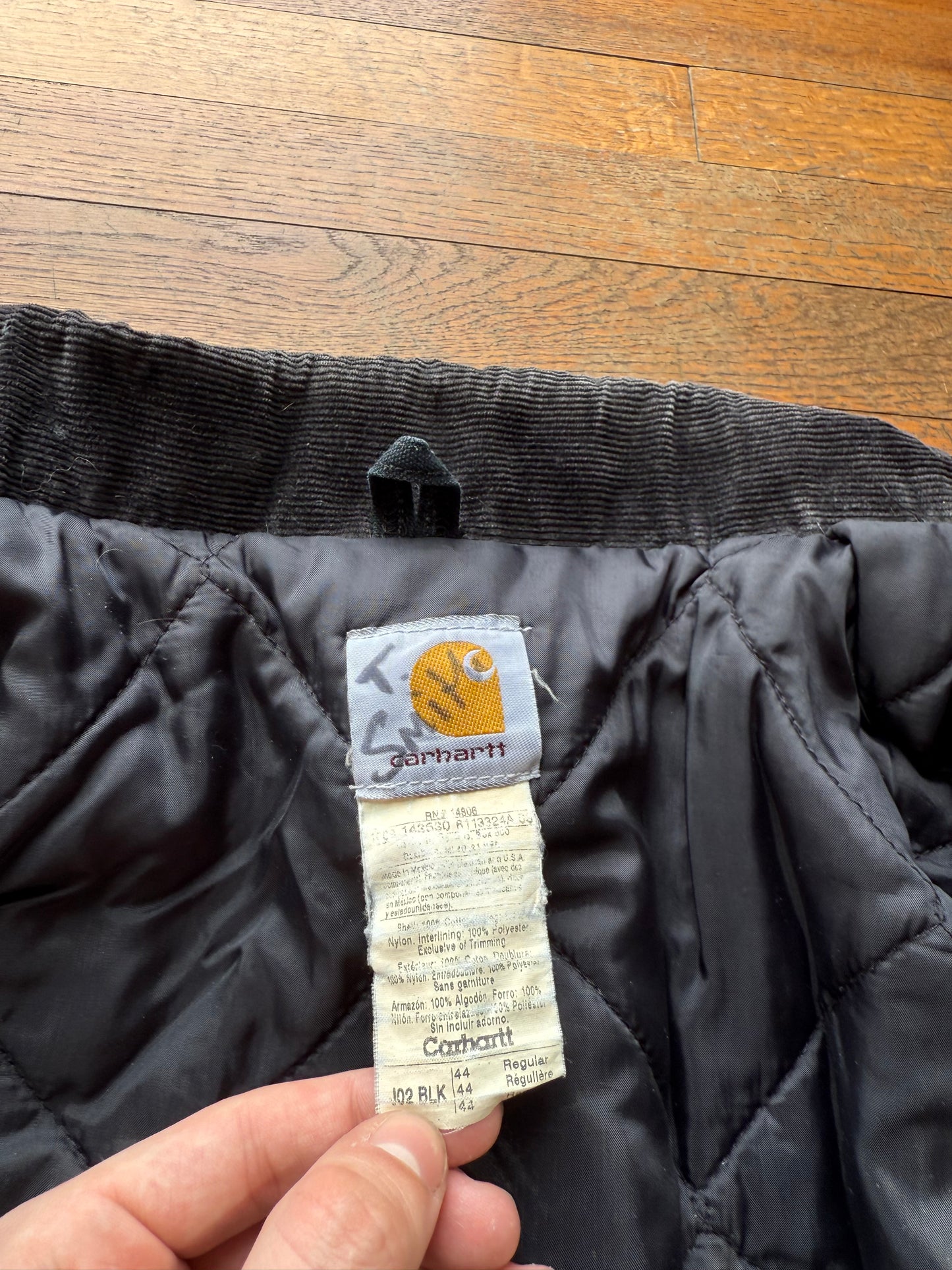 Faded Black Carhartt Arctic Jacket - Medium