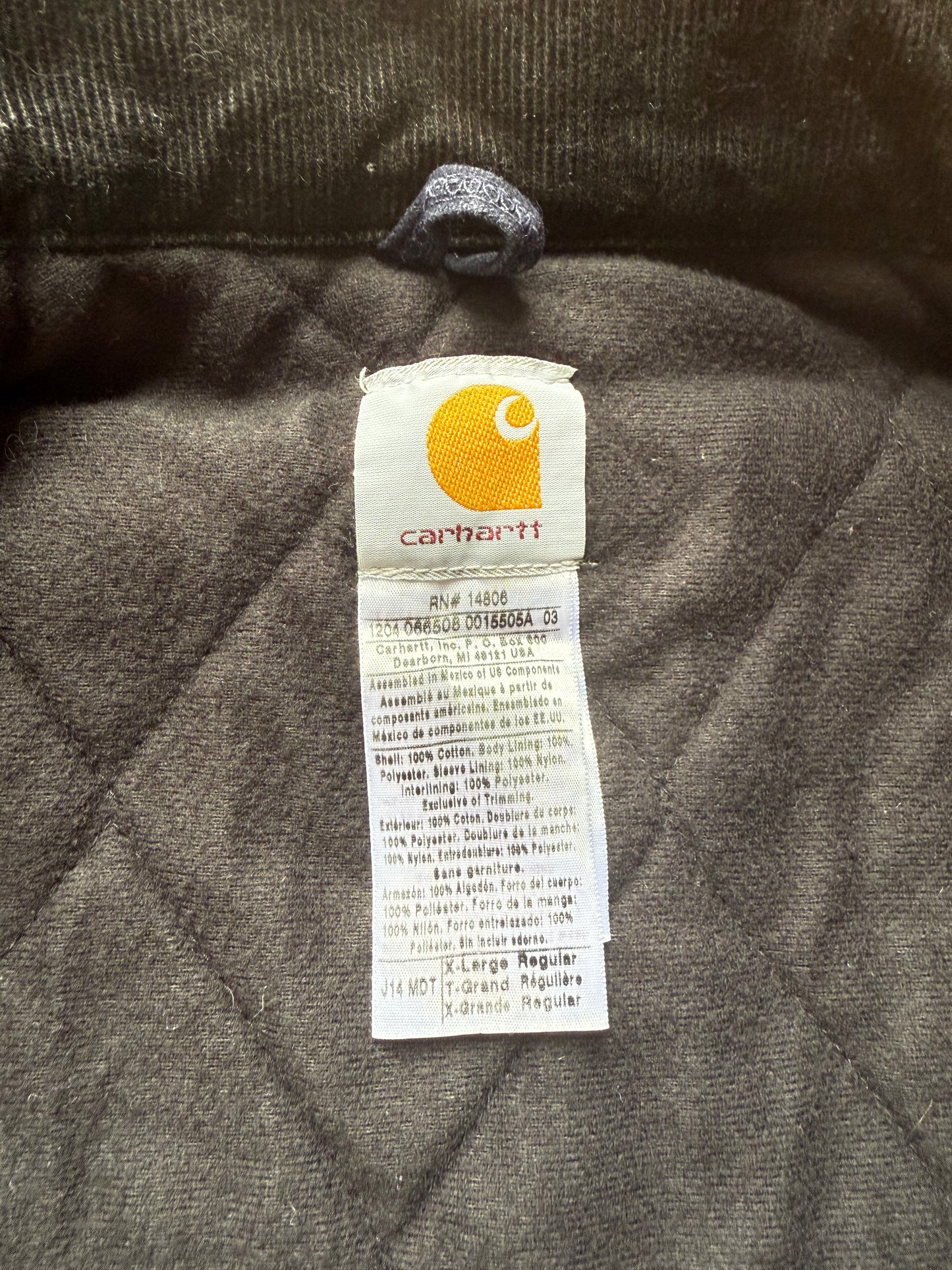 Faded Midnight Blue Carhartt Santa Fe Jacket - XL