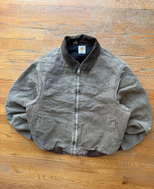 Faded Chestnut Brown Carhartt Santa Fe Jacket - Medium