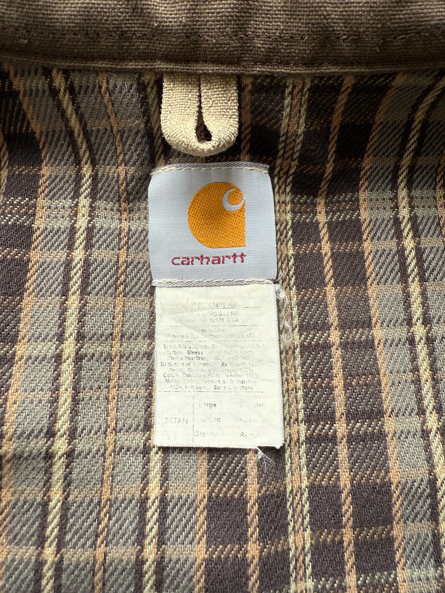 Faded Tan Carhartt Detroit Jacket - Boxy Medium