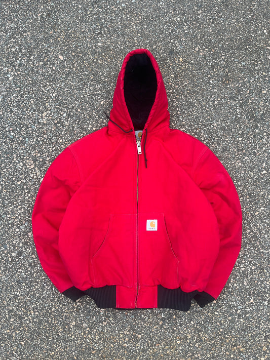 Faded Red Carhartt Active Jacket - Large
