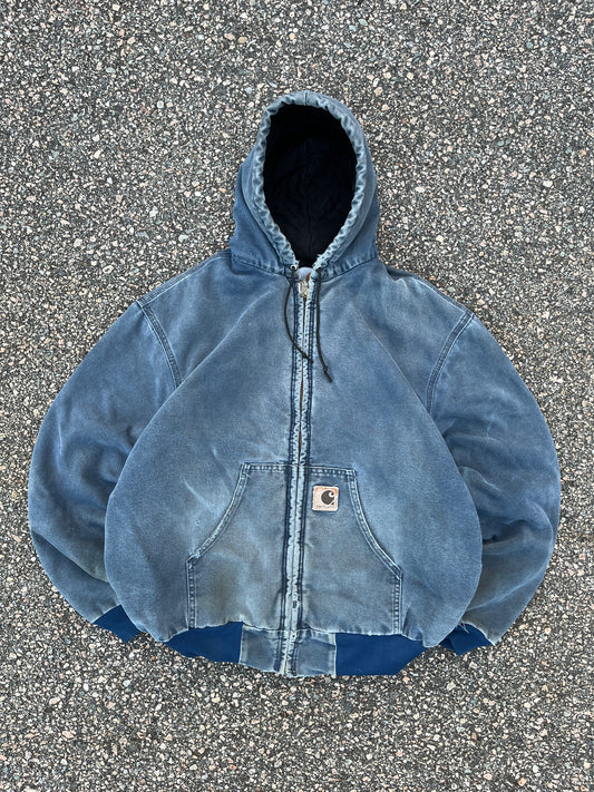 フェードブルー カーハート アクティブ ジャケット - ボクシー ラージ