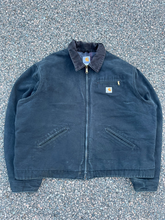 Faded Black Carhartt Detroit Jacket - Boxy 2XL