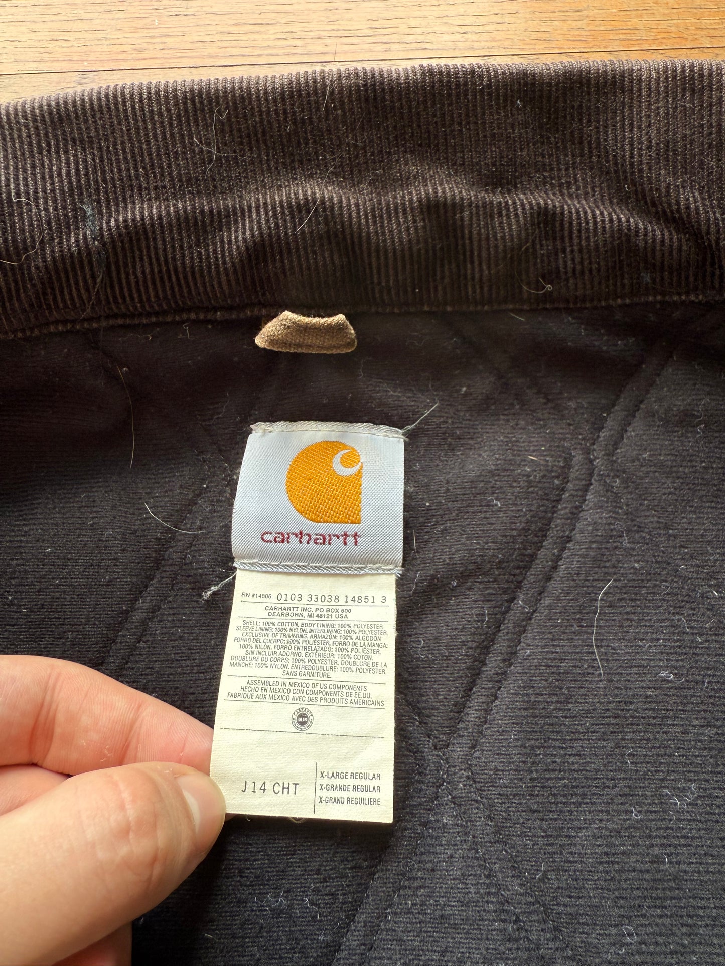 Faded Chestnut Brown Carhartt Santa Fe Jacket - Fits L-XL