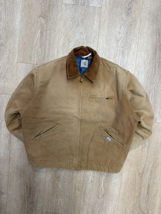 100 Year Anniversary Faded Brown Carhartt Detroit Jacket - Boxy Large