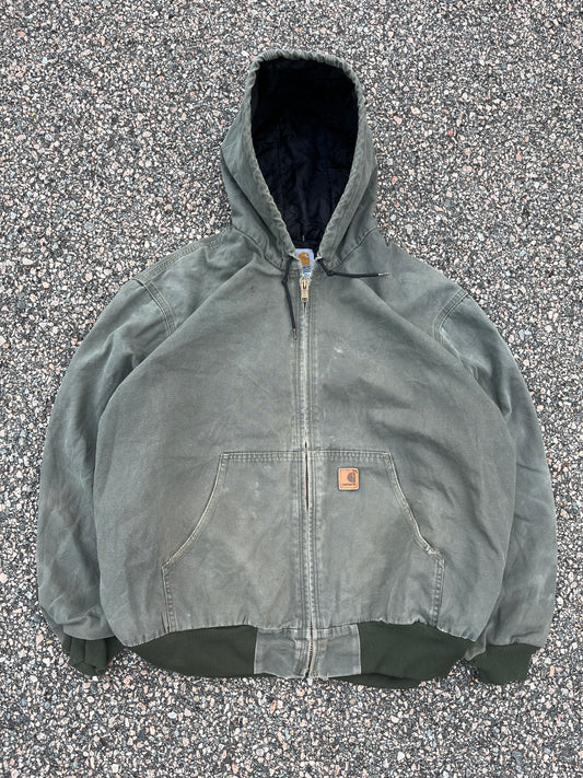 Faded Olive Green Carhartt Active Jacket - Boxy XL