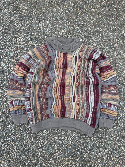 Vintage Coogi 3D Knit Pure Wool Sweater - Medium