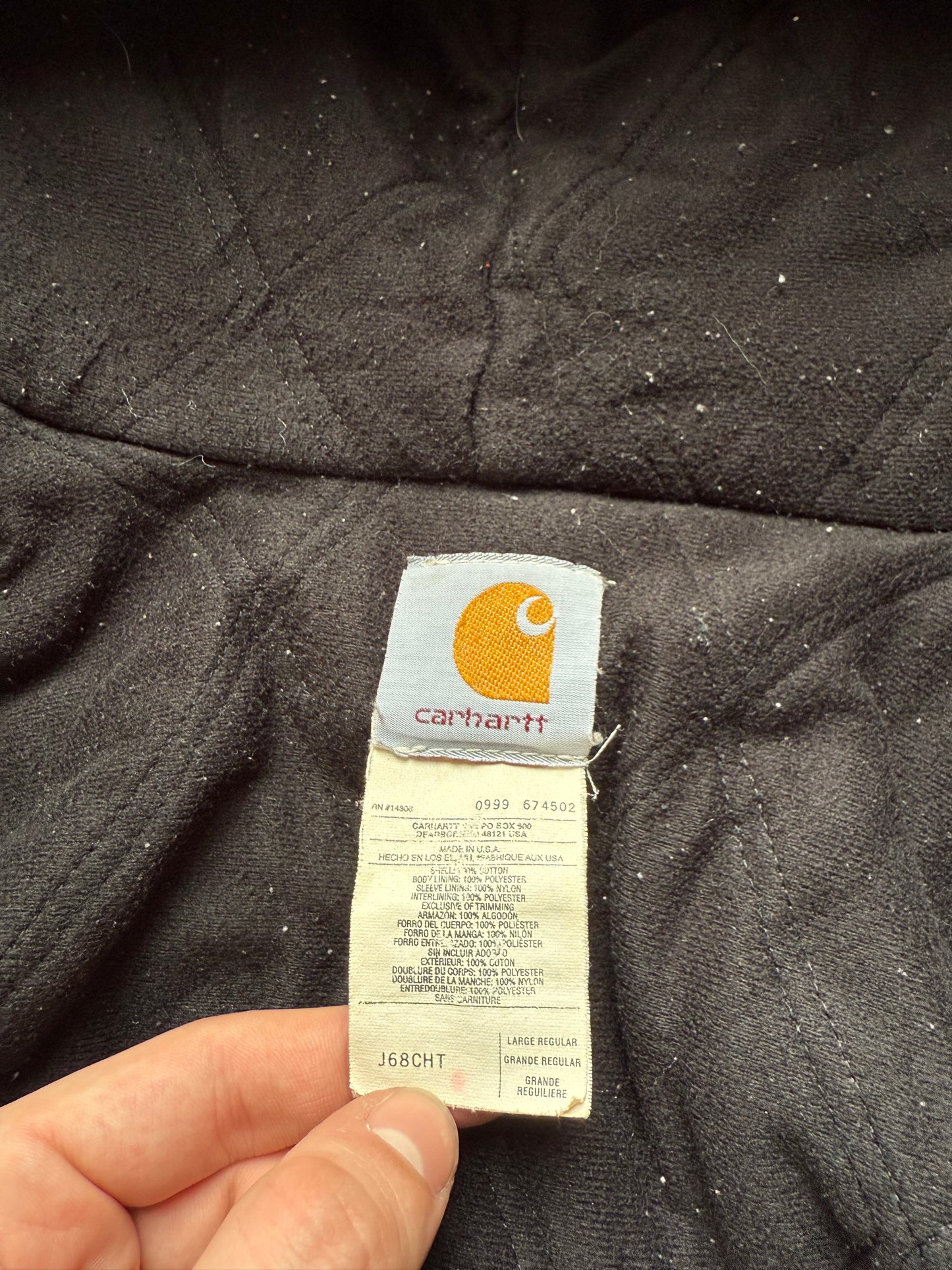 Faded Chestnut Brown Carhartt Active Jacket - Boxy Medium