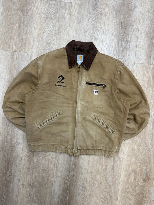 Faded Brown Carhartt Detroit Jacket - XL
