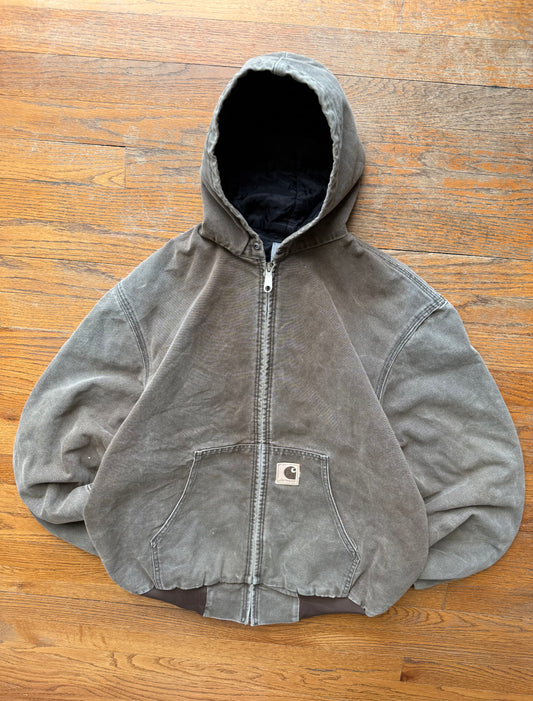 Faded Chestnut Brown Carhartt Active Jacket - Large