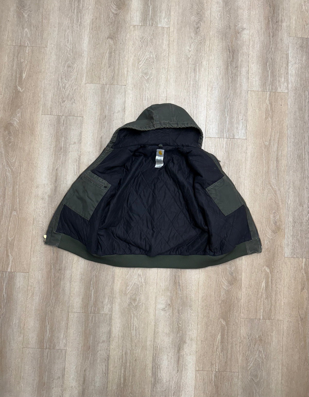 Faded Olive Green Carhartt Active Jacket - Large