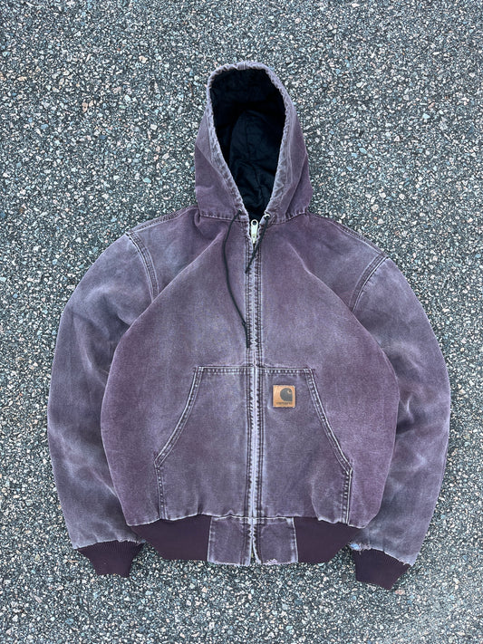 Faded Burgundy Carhartt Active Jacket - Medium