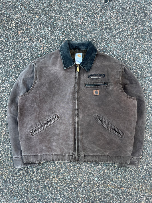 Faded Chestnut Brown Carhartt Detroit Jacket - Large