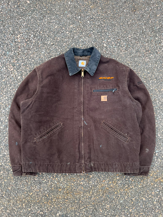 Faded Brown Carhartt Detroit Jacket - Boxy Large