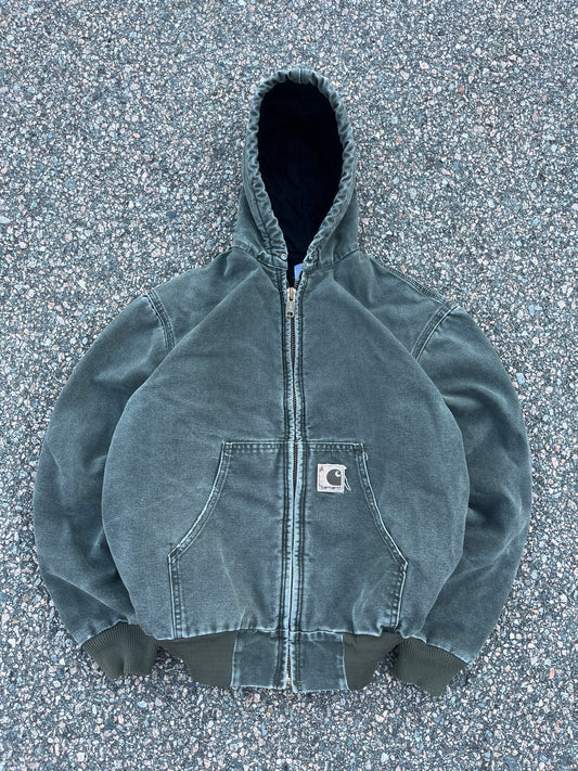 Faded Olive Green Carhartt Active Jacket - Small