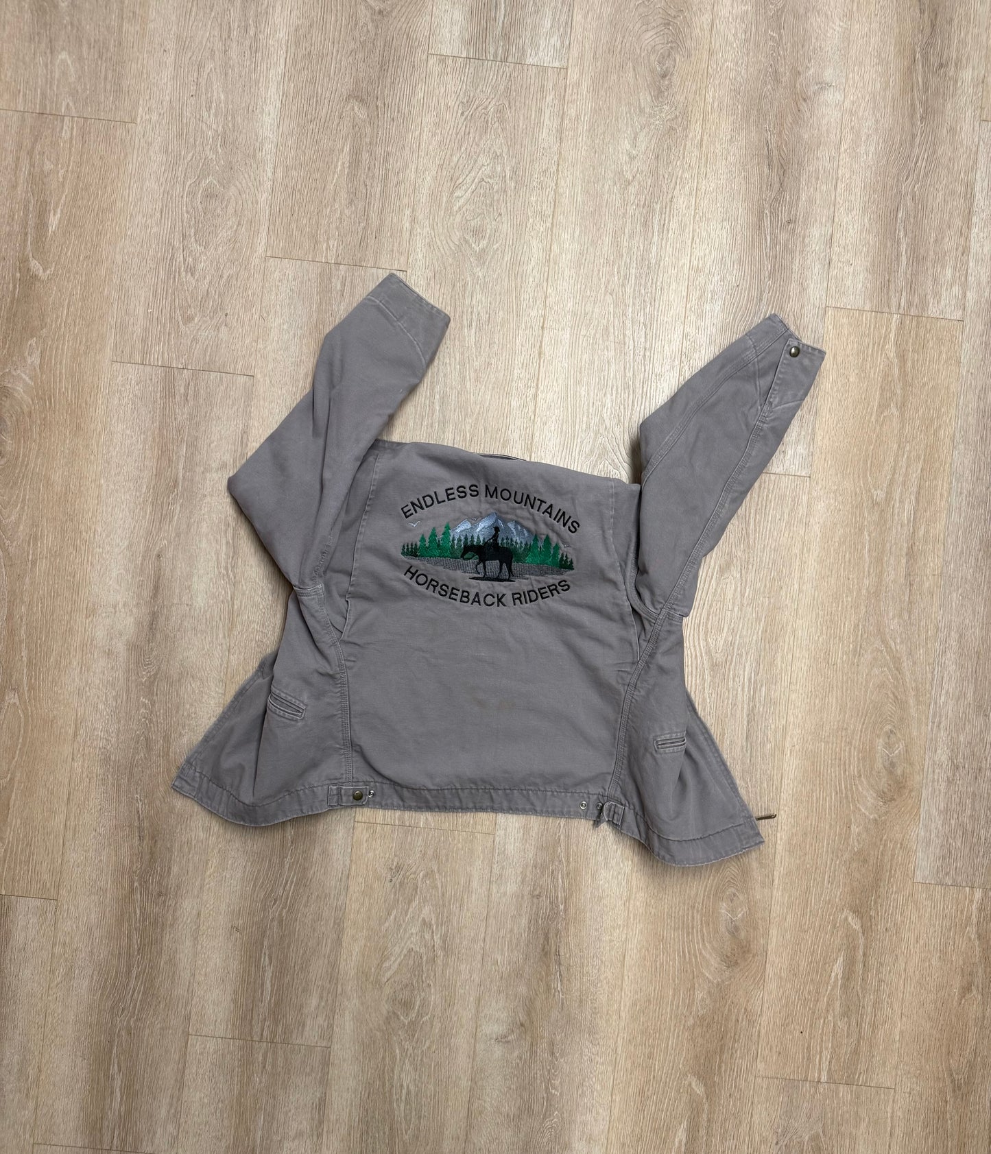 Faded Cement Grey Carhartt Detroit Jacket - Medium