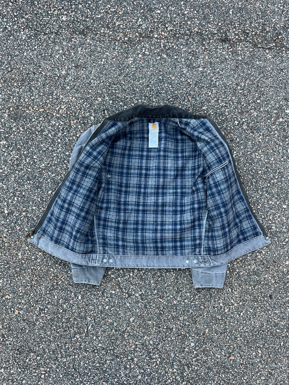 Faded Metal Grey Carhartt Detroit Jacket - Small