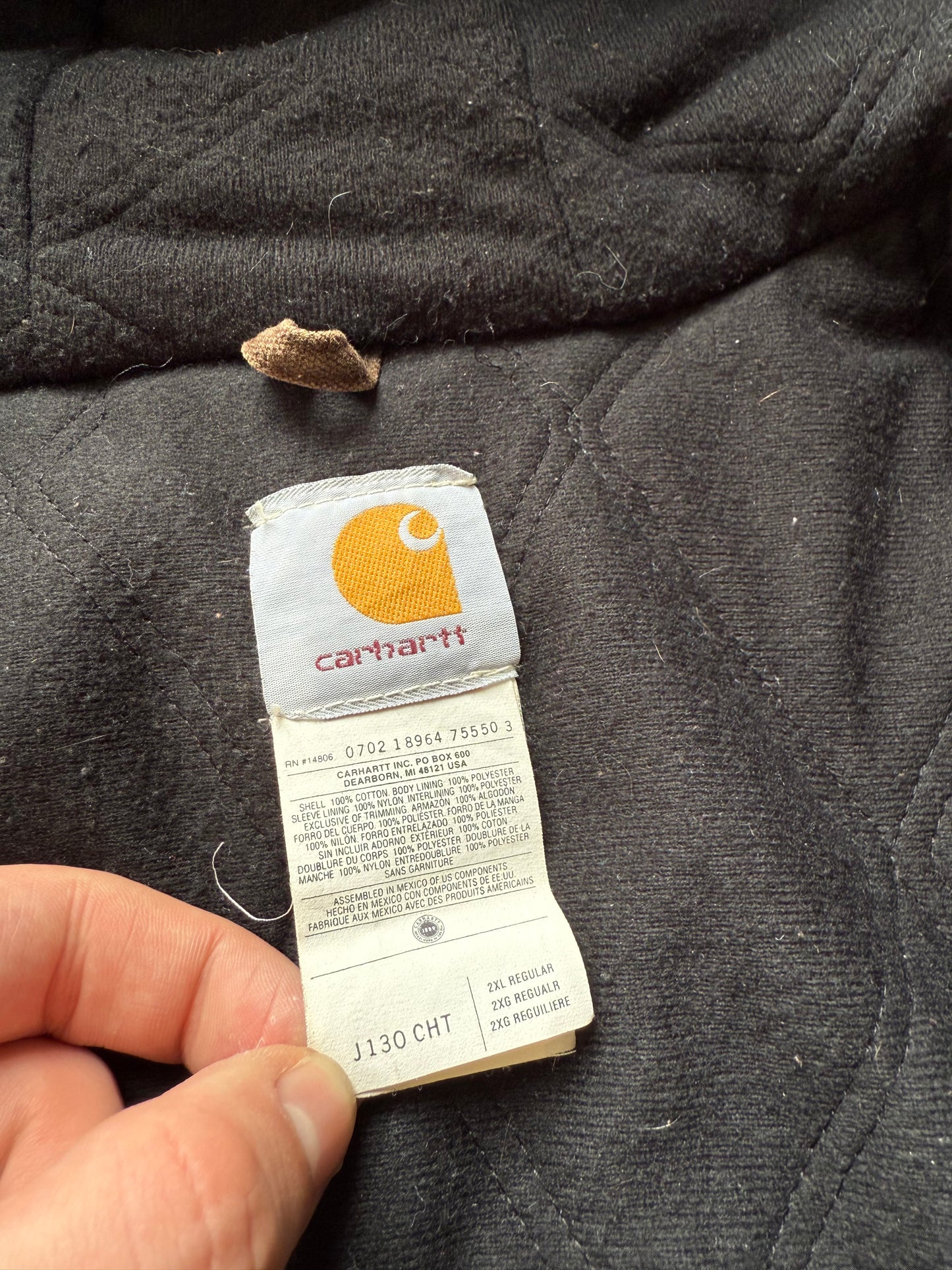 Faded Chestnut Brown Carhartt Active Jacket - 2XL