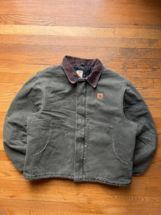 Faded Olive Green Carhartt Arctic Jacket - Large