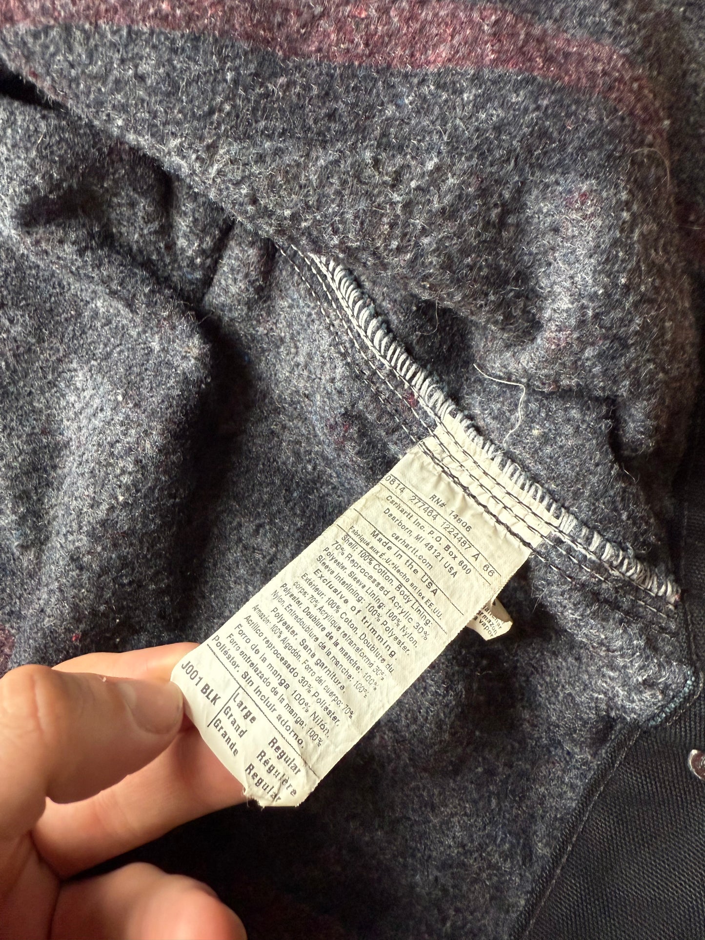 Faded Black Carhartt Detroit Jacket - Boxy Medium